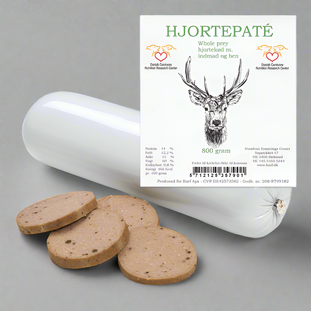 Hjartardýrapaté m/ innmat og beinum - 800gr