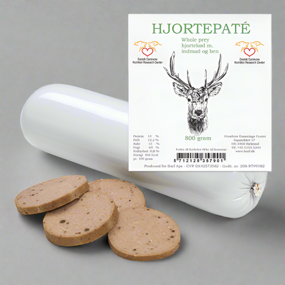 Hjartardýrapaté m/ innmat og beinum - 800gr