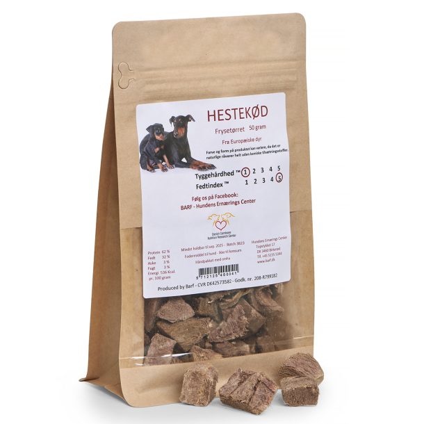 Hestabitar - frostþurrkaðir - 50gr