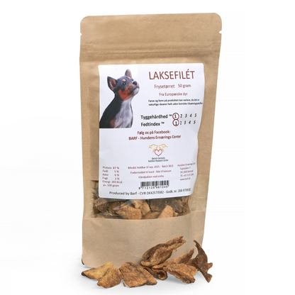 Laxafile bitar - frostþurrkaðir - 50gr